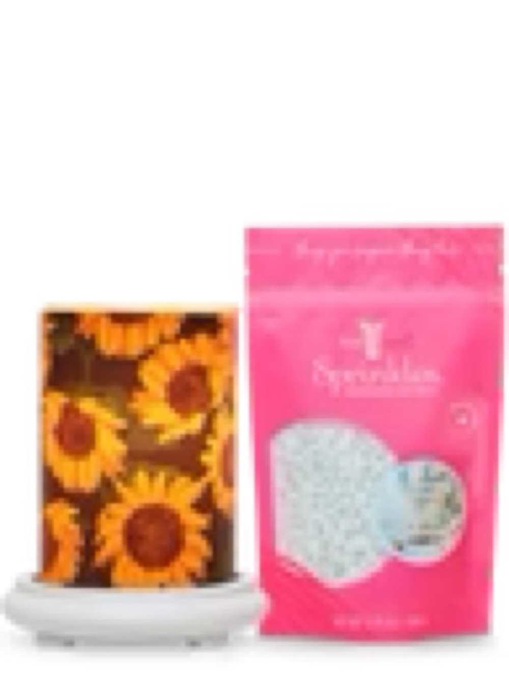 Sunflower Simmering Light Wax Warmer with antique white base only
